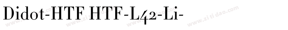 Didot-HTF HTF-L42-Li字体转换